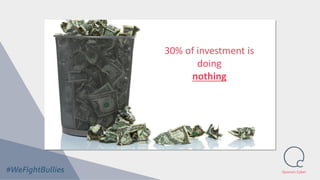 Quorum Cyber
30% of investment is
doing
nothing
 