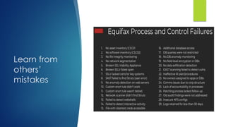 Learn from
others’
mistakes
 