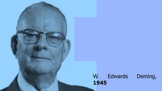 W. Edwards Deming,
1945
 
