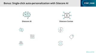 #SitecoreSYM
Bonus: Single-click auto-personalization with Sitecore AI
Sitecore AI Sitecore Cortex
 