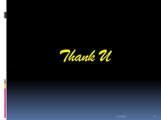 Thank U


          7/18/2011   70
 