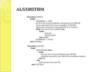 ALGORITHMALGORITHM
 