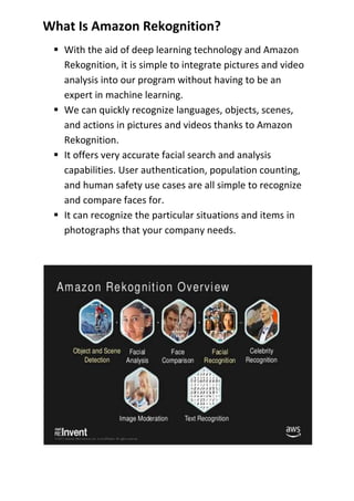 Computer Vision and Amazon Rekognition | DOCX