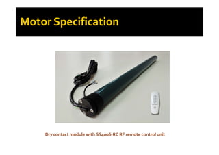 Dry contact module with SS4006‐RC RF remote control unit 
 