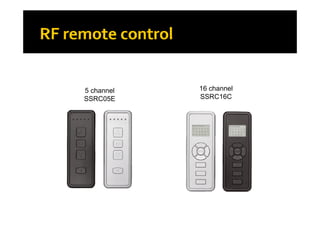 16 channel5 channel
SSRC05E
16 channel
SSRC16C
 