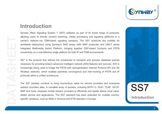 Comprehensive Overview of SS7 Protocols and Synway's MAP-GSM/3G ...