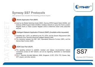 Comprehensive Overview of SS7 Protocols and Synway's MAP-GSM/3G ...