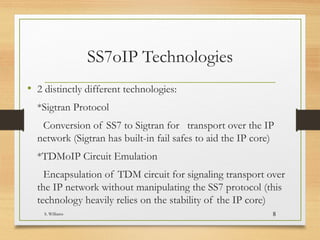 IETF Sigtran
S. Williams 8
 
