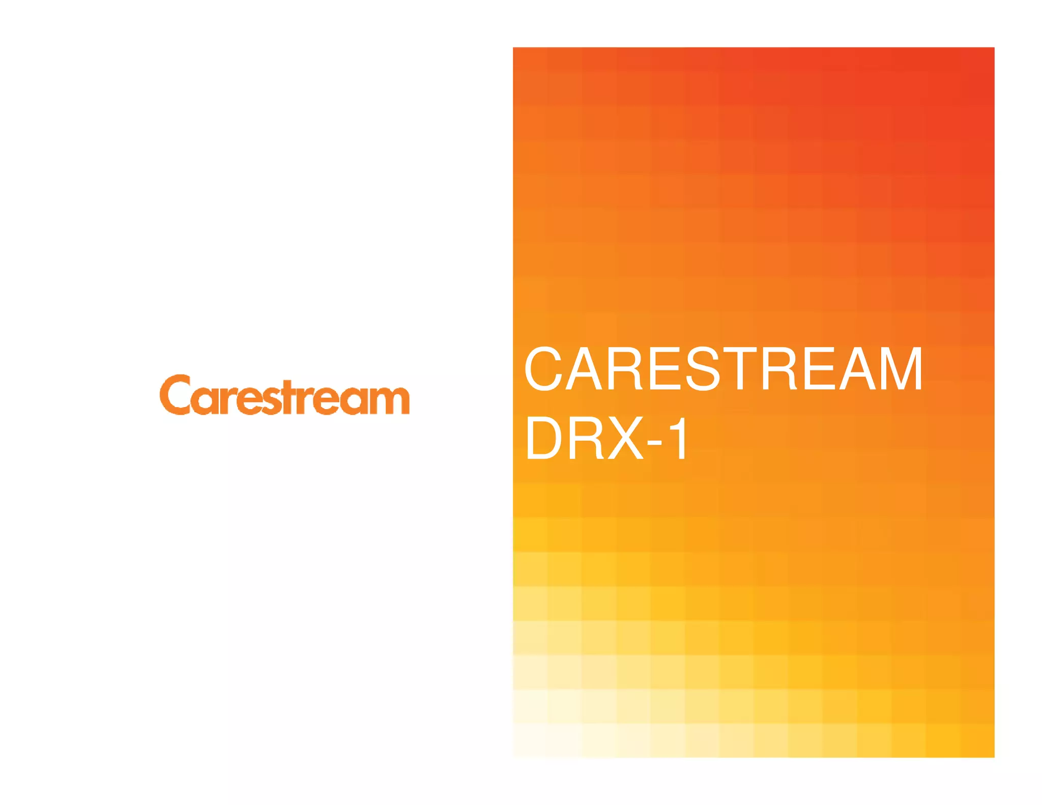 CARESTREAM
DRX-1
 