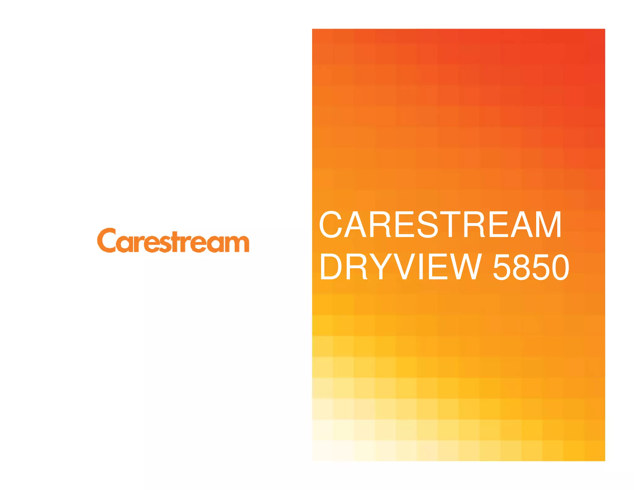 CARESTREAM
DRYVIEW 5850
 