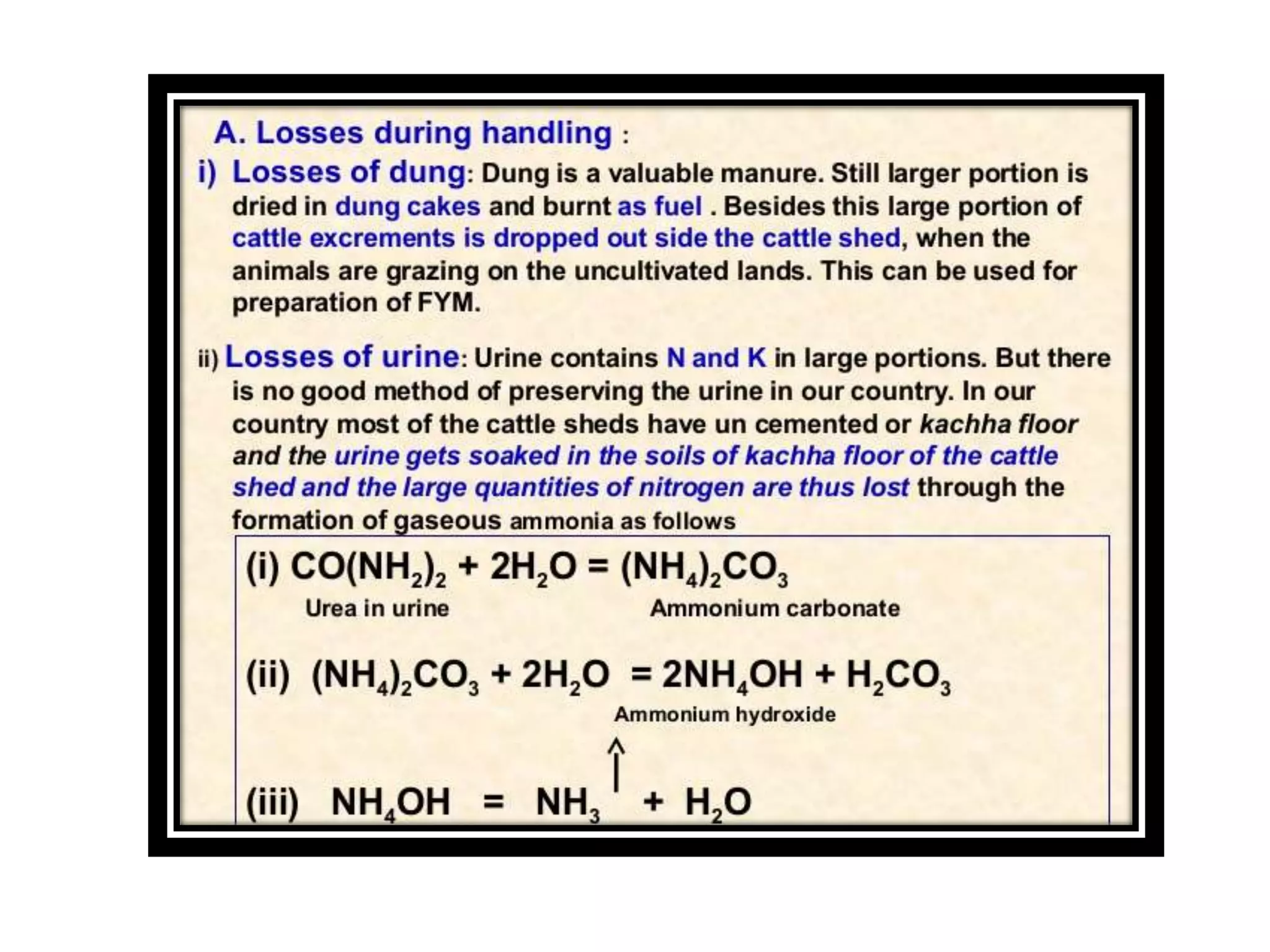 Ssac 353 lecture no. 7 9, classification of manures bulkey and concentrated, composting methods