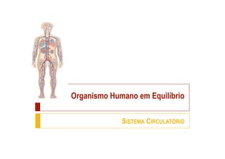 Organismo Humano em Equilíbrio

             SISTEMA CIRCULATÓRIO
 
