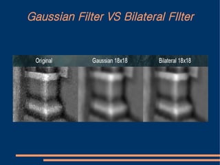 Gaussian Filter VS Bilateral FIlter
 
