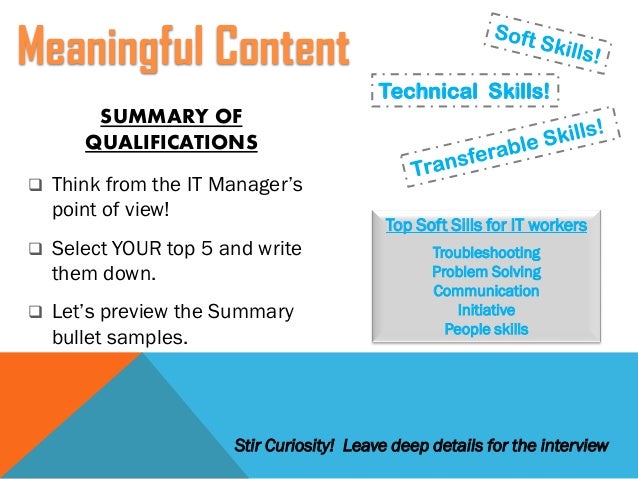 resume workshop presentation