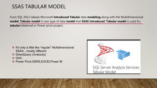 SSAS Tabular model importance and uses | PPT
