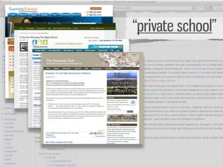 “private school”
 