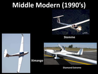 Middle Modern (1990’s)



               Stemme




     Ximango

               Diamond Extreme
 