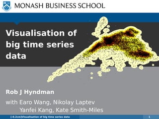 Visualisation of
big time series
data
Visualisation of big time series data 1
Rob J Hyndman
 