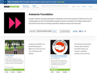 Awesome Foundation at #sibsyd 2011