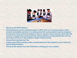 Gpe Solution Problem SSB-FULL..gives out an overview of how to appear for SSB and how to ...