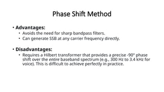 Ssb Phasing Method SSB AM Modulation Single-sideband (SSB) modulation in AM communications ...