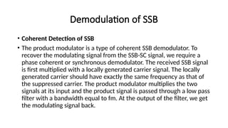 SSB AM Modulation Single-sideband (SSB) modulation in AM communications ...
