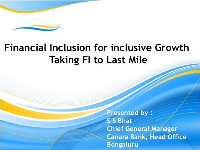 financial inclusion for inclusive growth In this context, financial inclusion is the most for efficient financial system and to exert positive impact in the economic growth as well as development financial inclusion could expediteeconomic activities and promote entrepreneurship with the maximum use of information, communication and technology-enabled services supported by an . financial inclusion for inclusive growth In this context, financial inclusion is the most for efficient financial system and to exert positive impact in the economic growth as well as development financial inclusion could expediteeconomic activities and promote entrepreneurship with the maximum use of information, communication and technology-enabled services supported by an .