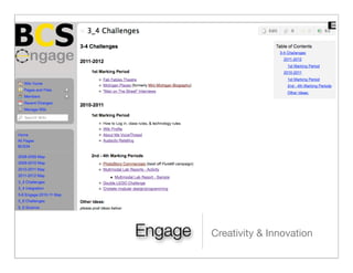 Engage   Creativity & Innovation
 
