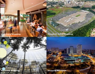 Uberlândia Shopping

Manauara Shopping

Parque D. Pedro Shopping

Shopping Metrópole

3

 