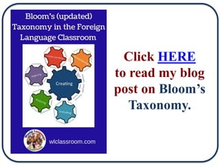 Click HERE
to read my blog
post on Bloom’s
Taxonomy.
 
