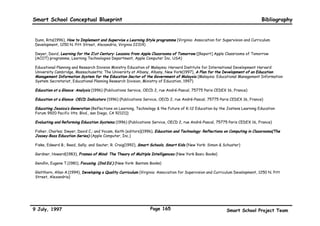 Smart School Conceptual Blueprint




         The Malaysian Smart School

                      Bibliography


9 July, 1997                        Page 162   Smart School Project Team
 