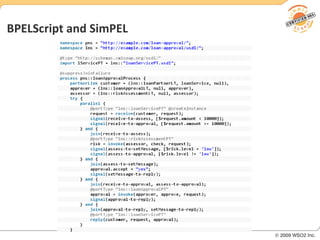 BPELScript and SimPEL 