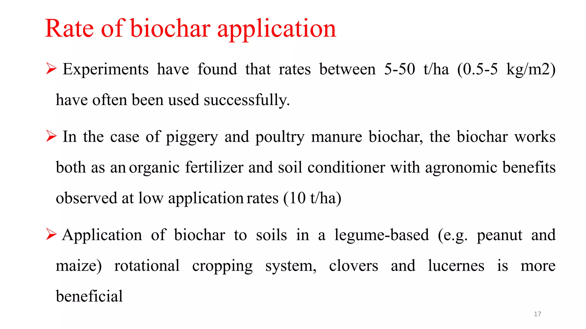 Biochar: Important Role In Agriculture | PPTX