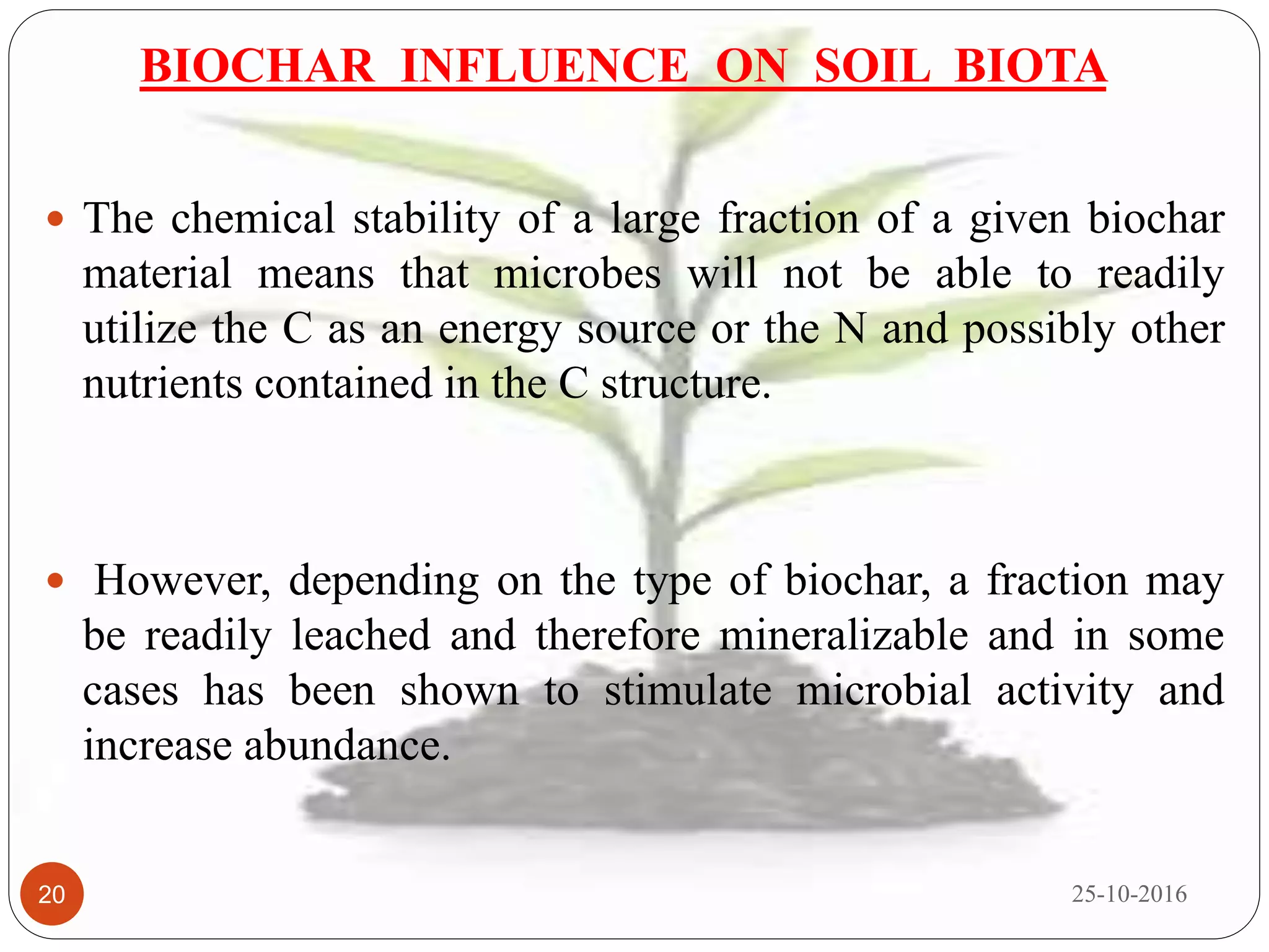 Biochar and its importance in sustaining crop productivity & soil ...