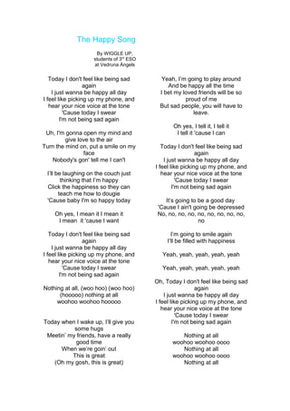 Ssc1415 Lyrics Vedruna Angels Wiggle Up The Happy Song