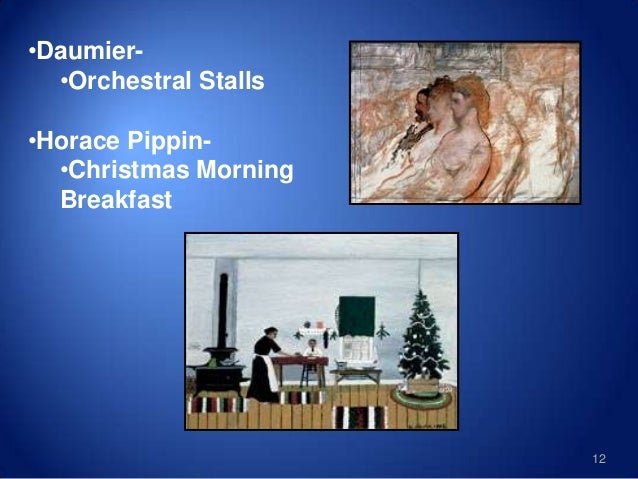 ssca presentation 2013 visual arts and visual literacy horace pippin christmas morning breakfast