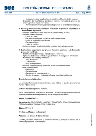 Ssce0110 anexo iv docencia de la formación profesional para el empleo | PDF