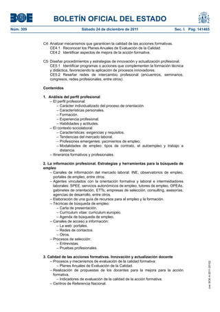 Ssce0110 anexo iv docencia de la formación profesional para el empleo | PDF