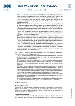 Ssce0110 anexo iv docencia de la formación profesional para el empleo | PDF