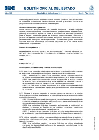 Ssce0110 anexo iv docencia de la formación profesional para el empleo | PDF