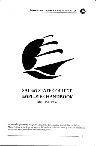 Salem State College's Employee Handbook