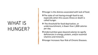 hunger ppt | PPTX