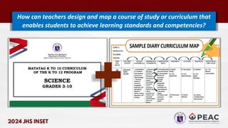 How can teachers design and map a course of study or curriculum that
enables students to achieve learning standards and competencies?
+
 