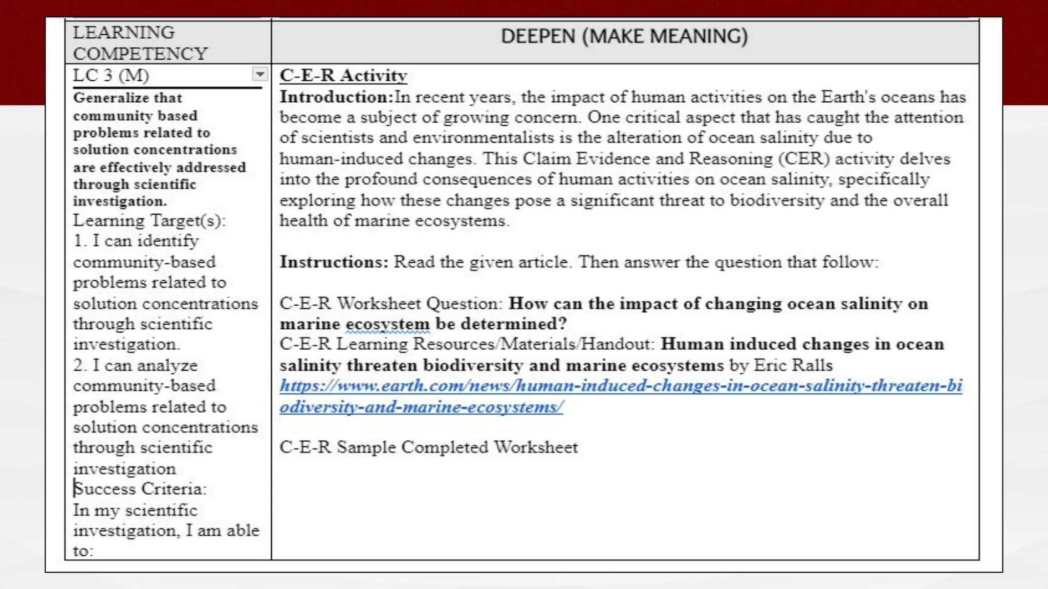 SHOW
EXAMPLE
FOR Q1 UNIT TOPIC
 