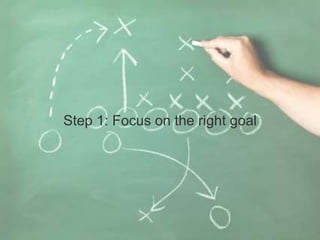Step 1: Focus on the right goal
 