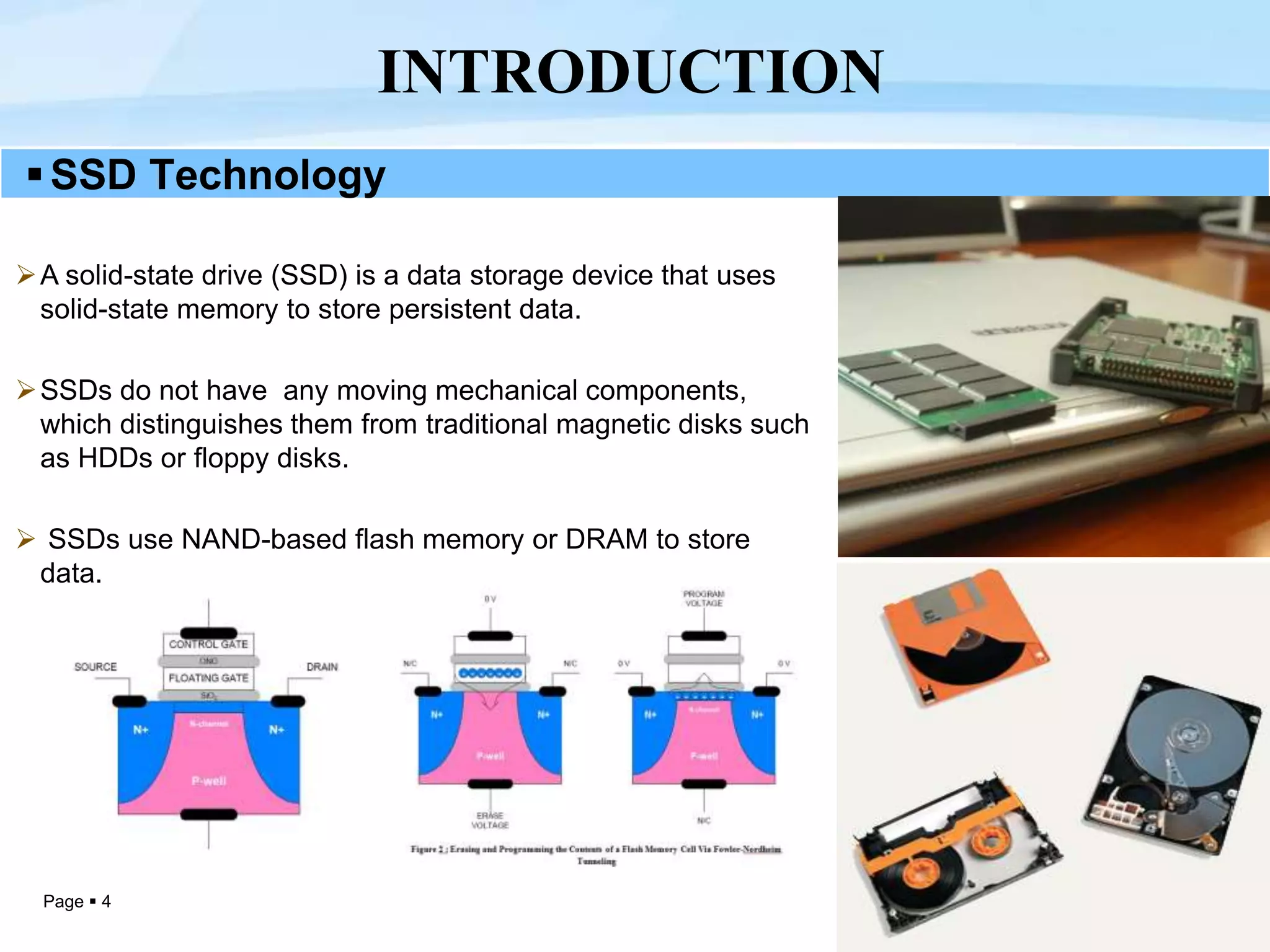 SSD - Solid State Drive PPT by Atishay Jain | PPTX