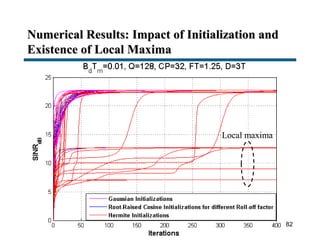 Numerical Results: Impact of Initialization and
Existence of Local Maxima
82
Local maxima
 