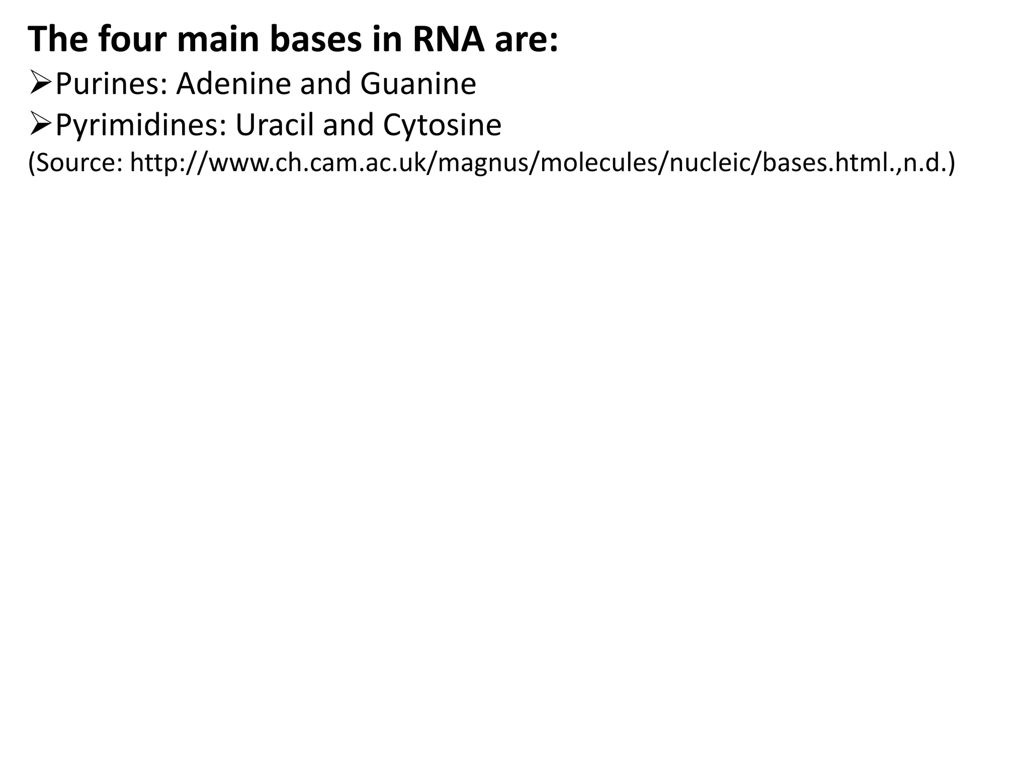 Molecular basis of life: Structures and function of DNA and RNA | PPTX