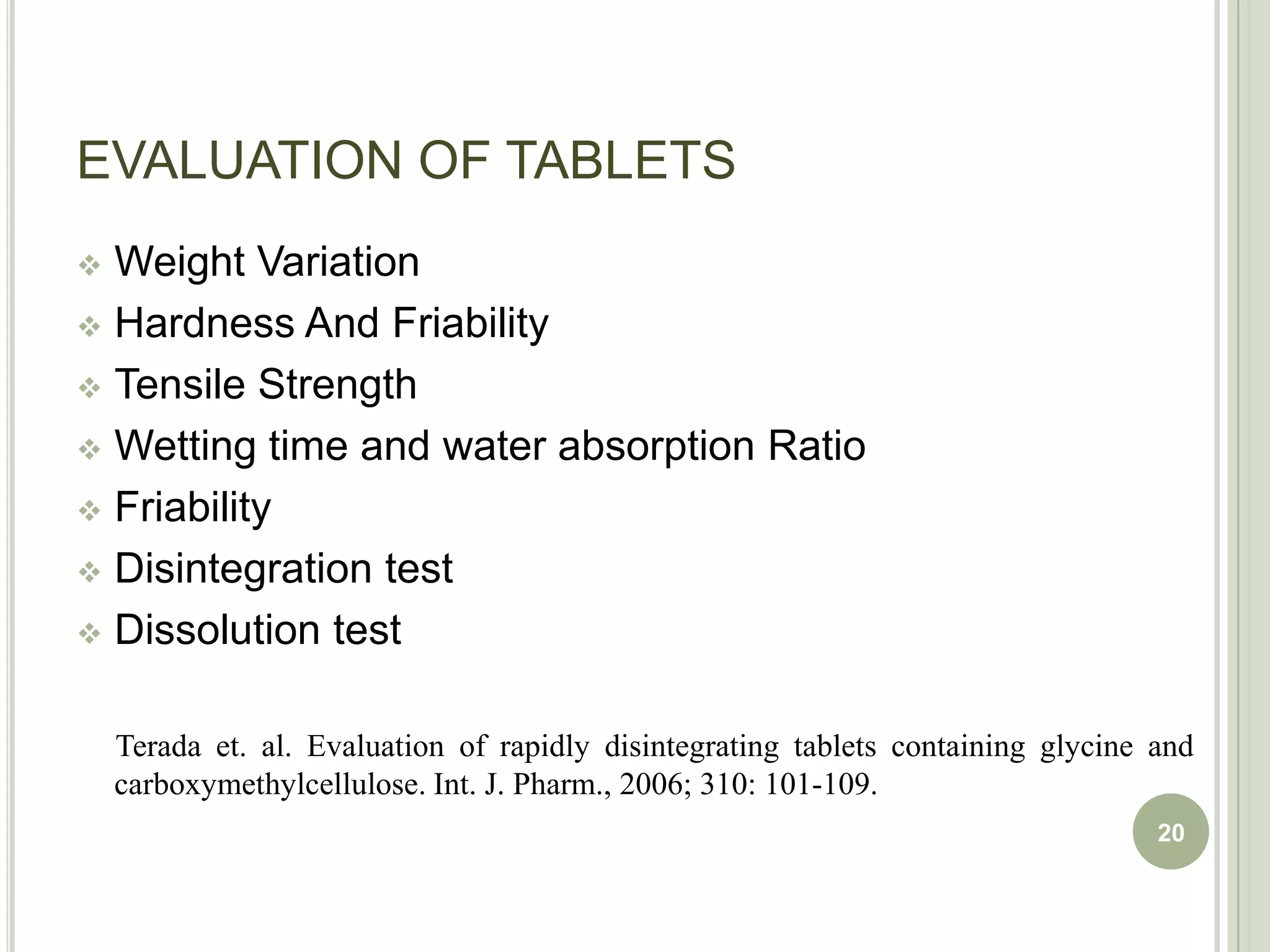 Valleri  M, Mura P, Cirri M, Balllerini R. Development and evaluation of glyburide fast dissolving tablets using solid dispersion technique.Drug Dev. Ind. Pharm. 2004; 30(5): 525-534.5