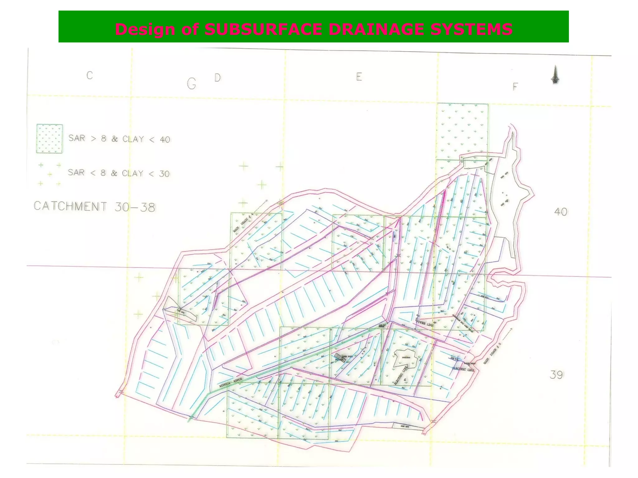 Design of SUBSURFACE DRAINAGE SYSTEMS
 